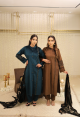 BROWN VELVET KURTA SET